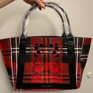 VICTORIA'S SECRET plaid tote (Christmas edition)